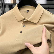 纯棉polo衫男短袖t恤夏季2025新款高端商务男士中年全棉上衣，男装T恤，电商B212（原钱塘6029）