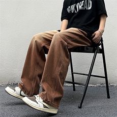 新款潮美式高街嘻哈男士大码牛仔裤阔腿K01控89，男装牛仔裤，星座301D-4(原星座1004-4）