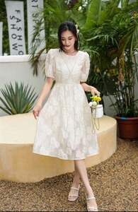 夏季连衣裙，欧根纱,女装连衣裙,雪飞诗