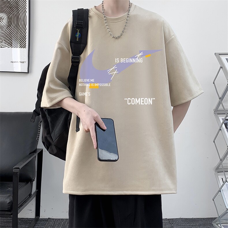 麂皮绒短袖t恤男大码半袖男JD82259-P25,男装T恤,电商A040