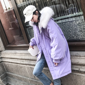 大货已出！冬季新款大毛领宽松工装棉服8505A-9960图片