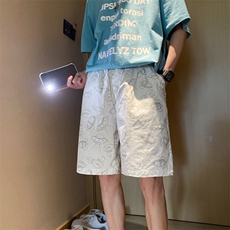 DK2001-特P19控38高转化！夏季冰丝宽松短裤男港风五分裤休闲裤，男装牛仔裤，电商B370