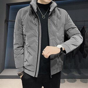 XZ5072186P165冬季男士中青年毛领羽绒服保暖外套羽绒衣外衣潮，男装羽绒服，星座115A(原星座507）