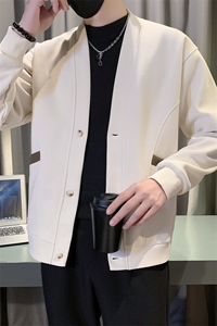 现货2025春季社会小伙开衫卫衣男帅气针织外套W13P68控98图片