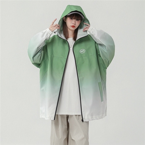 1中性山系防水渐变大码M-5XL夹克女100%聚酯纤维JK77087P85控128图片