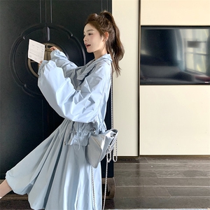 【秋款】时尚洋气显瘦的蓝色套装裙088-9906p145控198图片