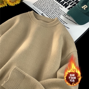 毛毯新款百搭圆领毛衣针织衫A247-M800常规特批35加绒特批50控78图片