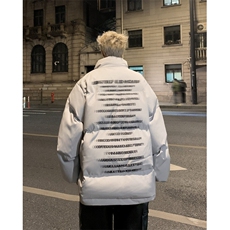 M2400-P86新款字母虚幻棉衣外套男女冬季潮宽松加厚保暖面包服，男装棉衣，星座603-2