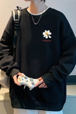 S6059-P28加绒款-P33秋季圆领卫衣男大码韩版宽松长袖外套，男装卫衣，电商A040