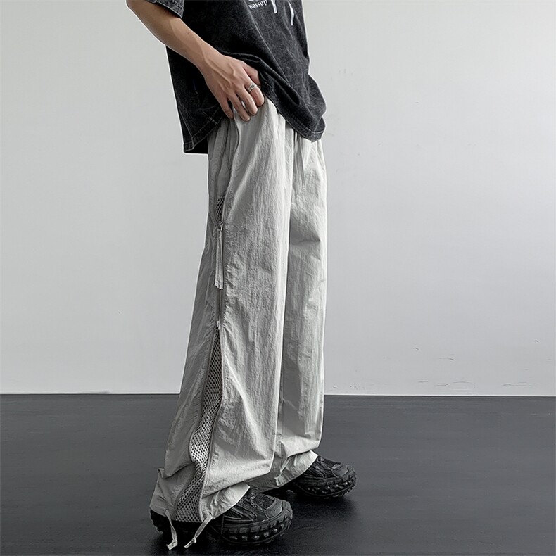 四季两穿冲锋裤降落伞兵裤休闲裤男高街潮流长裤子G1508/P50控78,男装休闲裤,电商D202-1