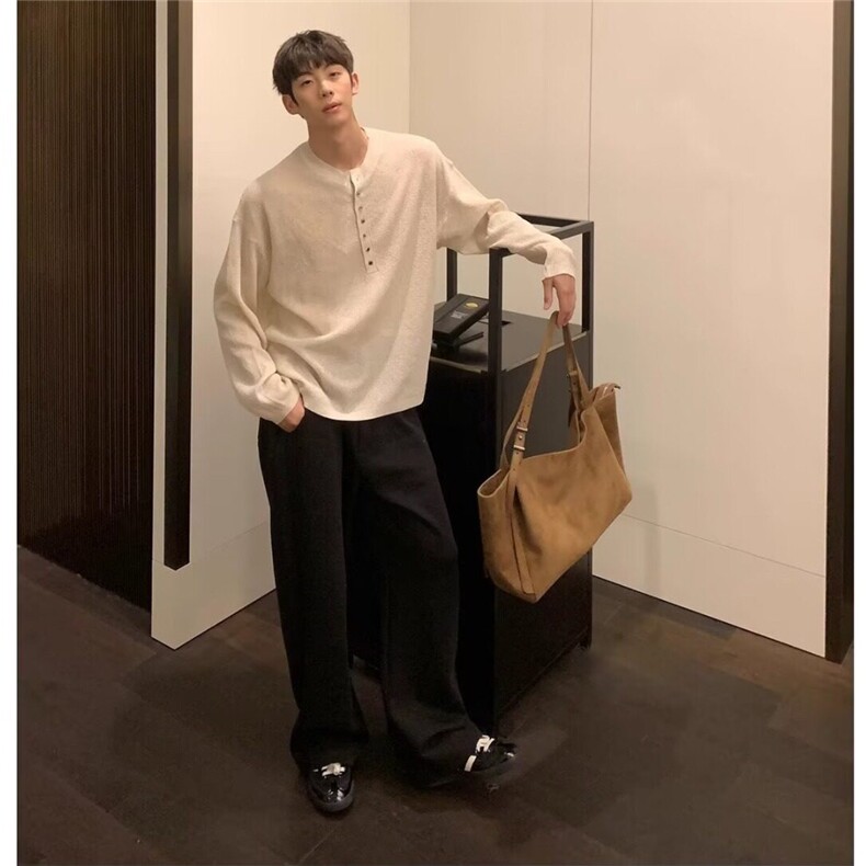 春韩系时尚套头针织衫小众极简设计休闲百搭毛衣男TK139,男装针织衫/毛衣,星座1116A（原606A-3）
