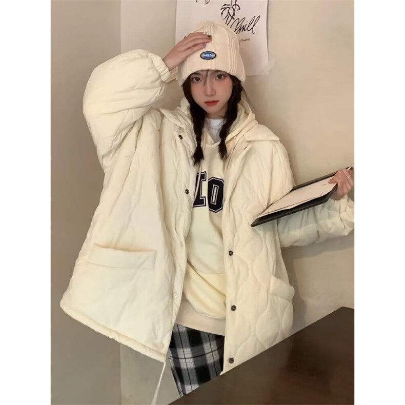 羊羔毛外套女加绒棉衣女款2025新款秋冬季韩系设计感小众棉服，男装棉衣，星座506A