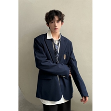 C316XZ000P75春装新款制服DK转场班服校服时尚西装外套男学院，男装西服套装，电商C316