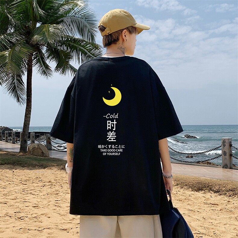 DX17047-P20纯棉短袖t恤男大码半袖打底衫宽松体恤衫港风,男装T恤,电商A040