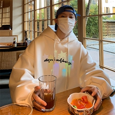 直播品质360克重磅美式印花卫衣Y222特P35同步供应华棉P45特，男装卫衣，电商A486
