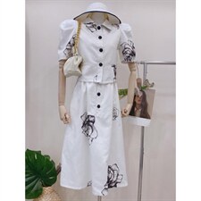 【现货】好看的一款套装，印花图案高级感极强，女装职业装，CHERRY·印