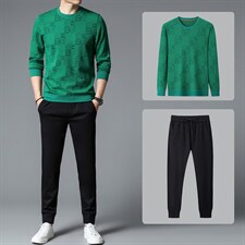 S3077-2钱塘2020-2中青年男士春秋新款时尚休闲帅气长袖卫衣P132，男装休闲套装，钱塘207-2