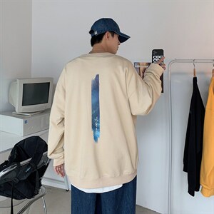 港风中性情侣大码休闲运动套头卫衣男外套7666P25，男装卫衣，星座227-7