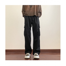 抖音2024秋季新款装拖地裤休闲裤男宽松大口袋工装裤K505/P45，男装工装外套，星座506