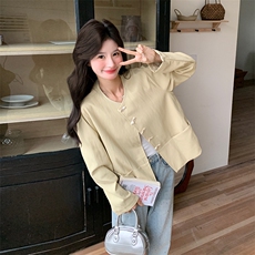 新款现货主推磁吸扣皮衣外套2503-P145-K208，女装短外套，2C129