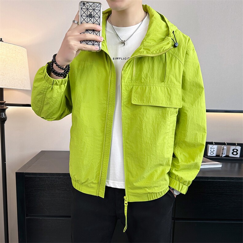 2026店主风春季简约休闲时尚潮流冲锋衣宽松夹克外套男966-P80，男装夹克，电商A413