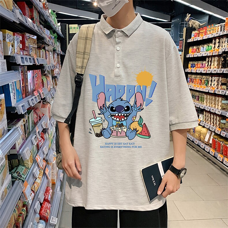 PL57077-P35翻领短袖polo衫男大码胖子半袖t恤男有领保罗衫模特,男装Polo衫,电商A040