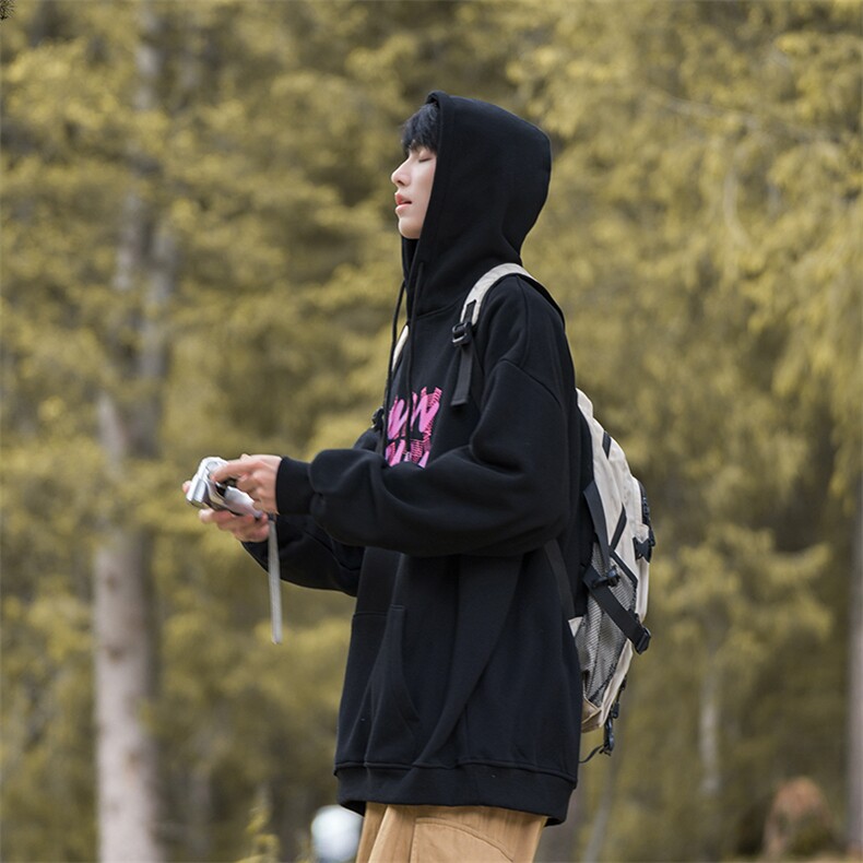 B225-A6437-P55-X69-连帽卫衣-印花-聚酯纤维,男装卫衣,电商B225
