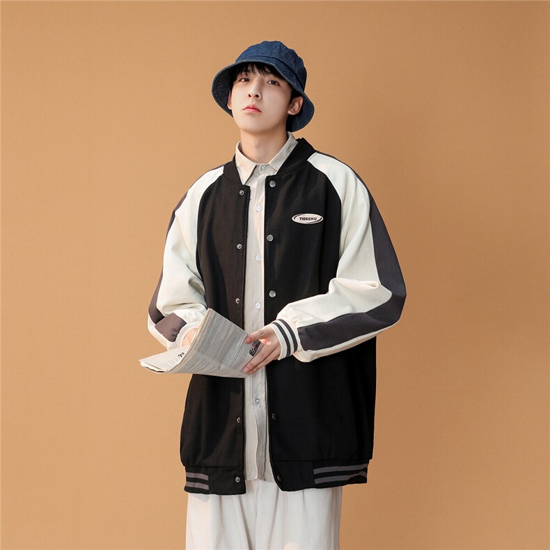 25新款撞色棒球服潮流情侣字母夹克上衣9106/P95,男装夹克,星座202