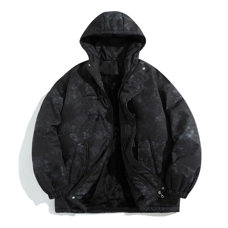 2025新中式盘扣棉衣棉服面包服连帽加绒棉袄外套-G1616-P95,男装棉衣,星座207