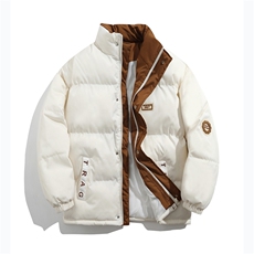 2025立领皮标港风棉衣棉服小牛津防水拼接棉袄面包服1609-P75，男装棉衣，星座207