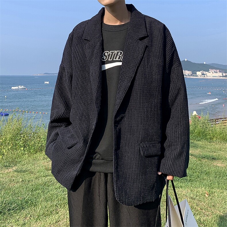 灯芯绒西服外套男韩版潮流痞帅dk西装春季X2115P58，男装西服，星座1116-2