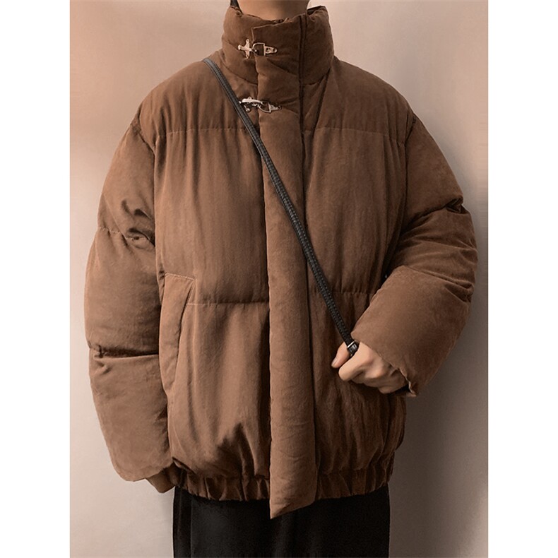 秋冬棉衣加厚夹克加绒外套厚棉袄飞机扣小众1016-1W104P128K158,男装夹克,星座1016-1（原电商B408-1）
