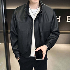 新款男士皮夹克防风防水立体口袋309B-3-2307-P95，男装夹克，星座1409-3
