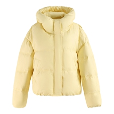 短款连帽羽绒服女2025年冬季新款小个子加厚保暖面包服白鸭绒外套，女装羽绒服，浙宝029