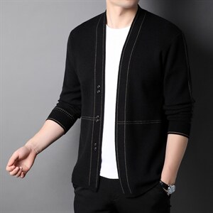 男士2023年春秋季新款长袖针织开衫青年休闲外套服装 FF8008-P72图片