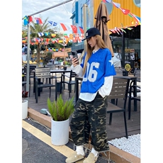 做工原版面料美式宽松透气网眼印花镂空圆领短袖T恤球衣男女T2301，男装T恤，星座601-1