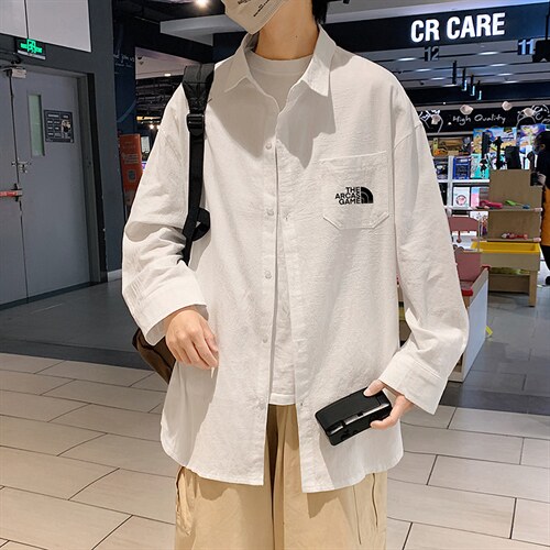 CS15232-P38 长袖衬衫男士大码宽松衬衣男寸衫男寸衣图片