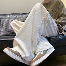8XL-M特大码秋季新款垂感休闲裤男宽松直筒裤男裤拖地裤K940P40，男装休闲裤，电商D206-1