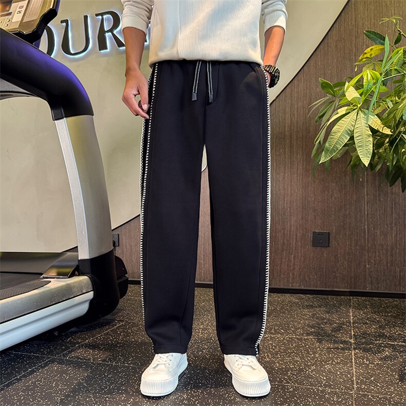 CK7218数据款常规加绒都有-常规P68控98潮牌条纹时尚卫裤百搭运动,男装休闲裤,星座102A（原电商D309-1）