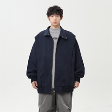 2025春季新款港风日系复古立领夹克外套男XZ213-JK2000-P88控118，男装夹克，星座213