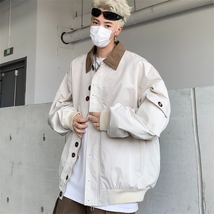 夹克外套春季男2025新款宽松百搭设计感小众休闲上衣潮W6034-P62图片