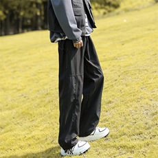 日系户外冲锋裤男潮牌机能痞帅设计感宽松休闲徒步登山裤YK577-38，男装休闲裤，星座1008