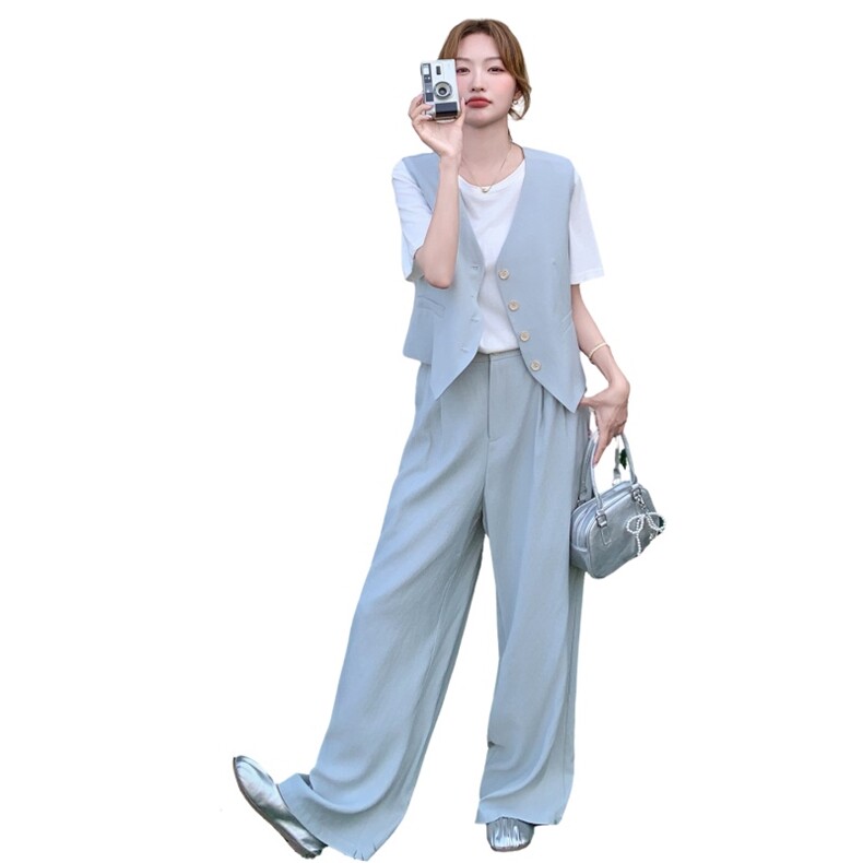 现货马甲+裤子+T恤三件套T59-P165-K248，两件套P140K218,女装套装/套裙,2C272