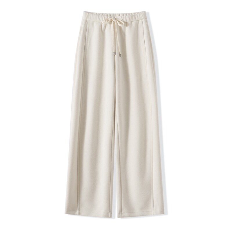 2025舒适百搭简约秋冬新款弯刀裤，女装休闲裤，昭美羊绒