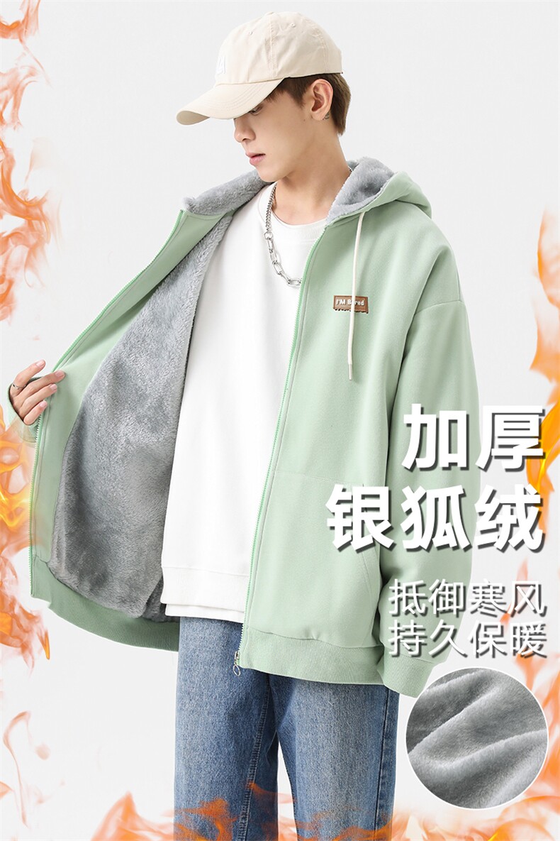 新款百搭设计感连帽加厚纯色日系无影墙针织外套WT3419-P75控108,女装短外套,星座717