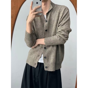 时尚洗水百花绒老钱风毛衣日系原宿简约潮流慵懒气质流行MY52图片