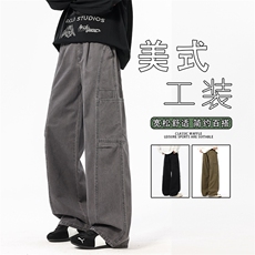 2026春季纯棉直筒休闲长裤男士宽松潮牌工装裤百搭裤K6650-P60,男装工装外套,星座610(原A335),四季星座 2026春季纯棉直筒休闲长裤男士宽松潮牌工装裤百搭裤K6650-P60,男装工装外套,星座610(原A335),四季星座