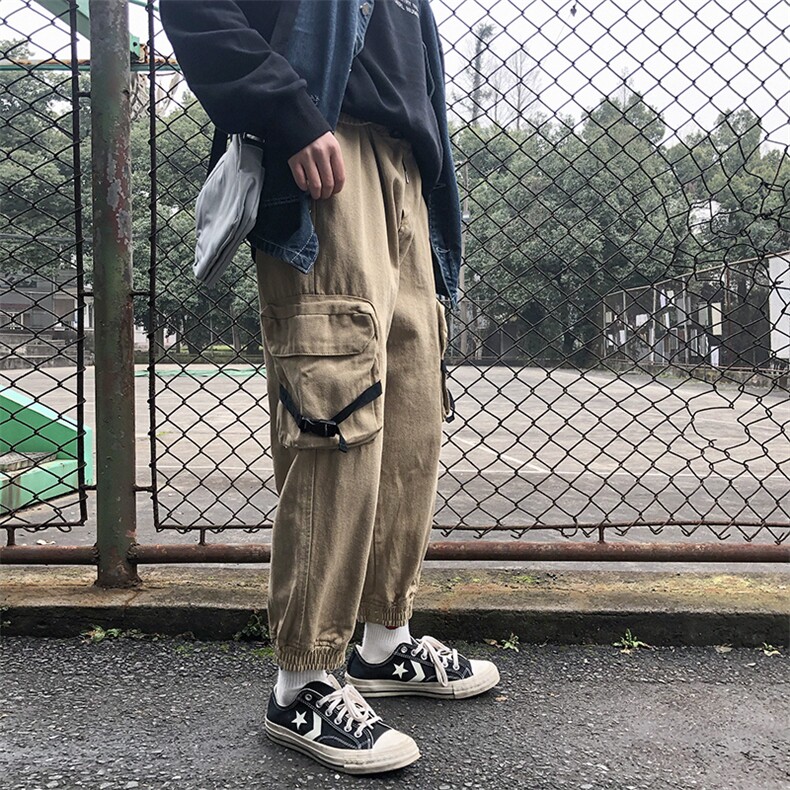男新款港风潮流Q收脚裤长裤精品休闲裤工装714-2款nc,男装休闲裤,星座1404-3