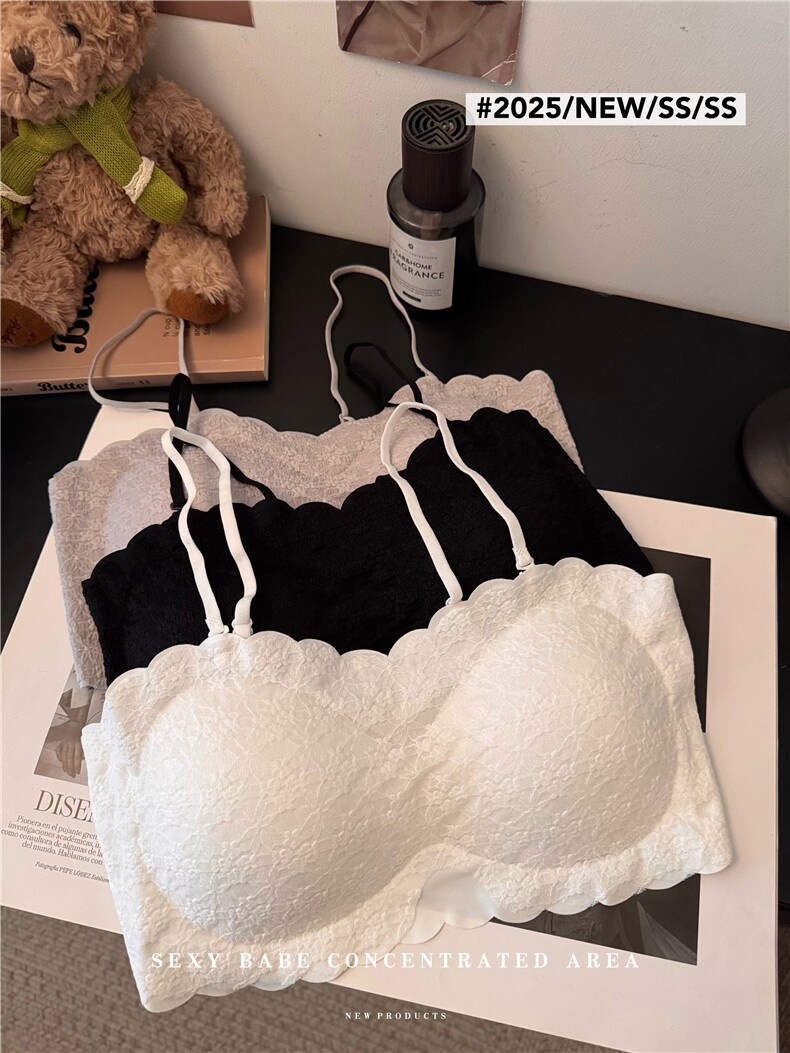 夏季无肩带美背吊带胸垫外穿打底抹胸内衣文胸内搭背心，女装背心吊带，梦白服饰厂