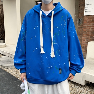 卫衣男港风潮流涂鸦连帽2024春秋季新款ins宽松百搭外套W3732-P41图片